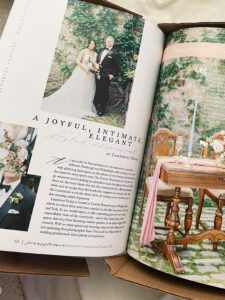 A spread from the 2023 Spring issue of Pennsylvania Weddings Magazine